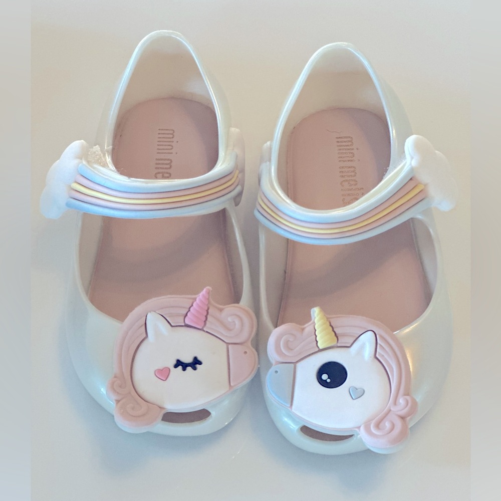 Mini Melissa - Pearl Unicorn Shoes - Size 5